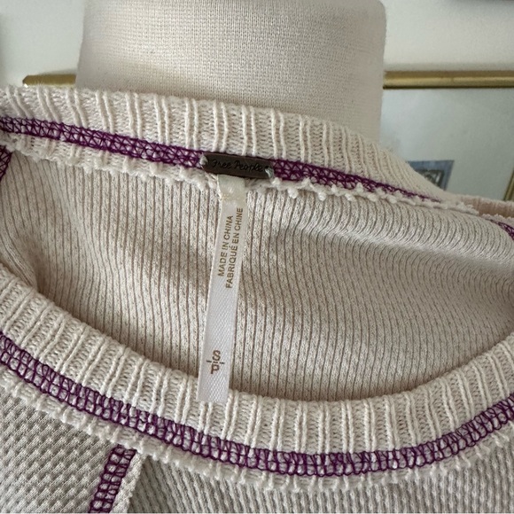 Free People She’s Reversible Cuff Thermal - Small, Oat - Picture 7 of 11